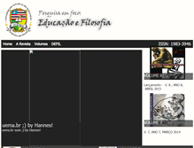 Tablet Screenshot of educacaoefilosofia.uema.br